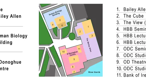 Venues map - International Forum on Artistic Research